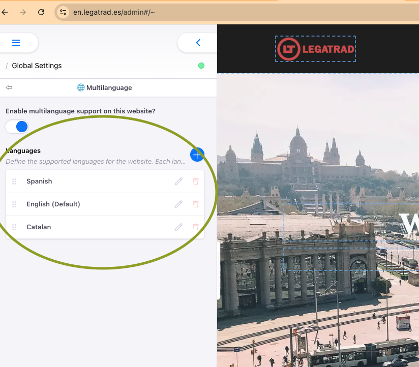 multilanguage editor